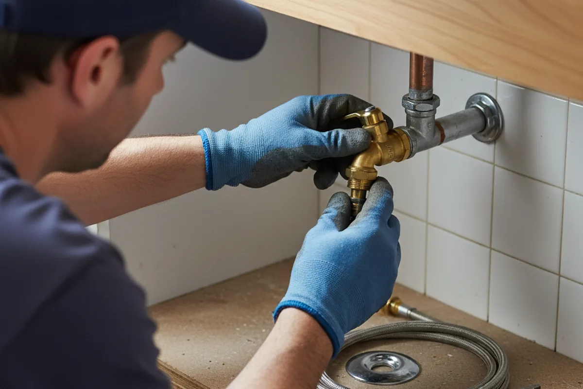 Shutoff valve and fitting work during Faucet and Fixture Repair in Martinez